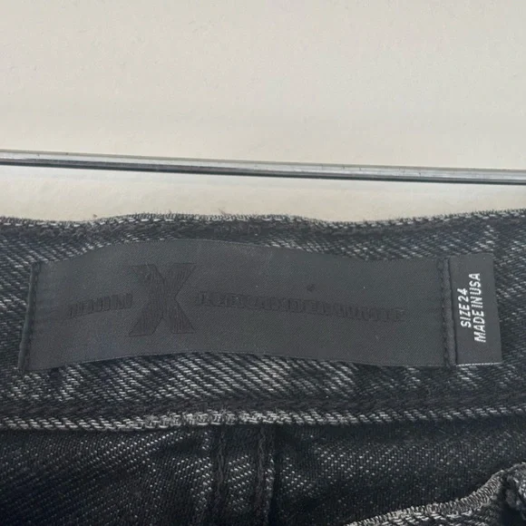 ALEXANDER WANG Trap Kick Flare Jean in Aged Gray Size 24